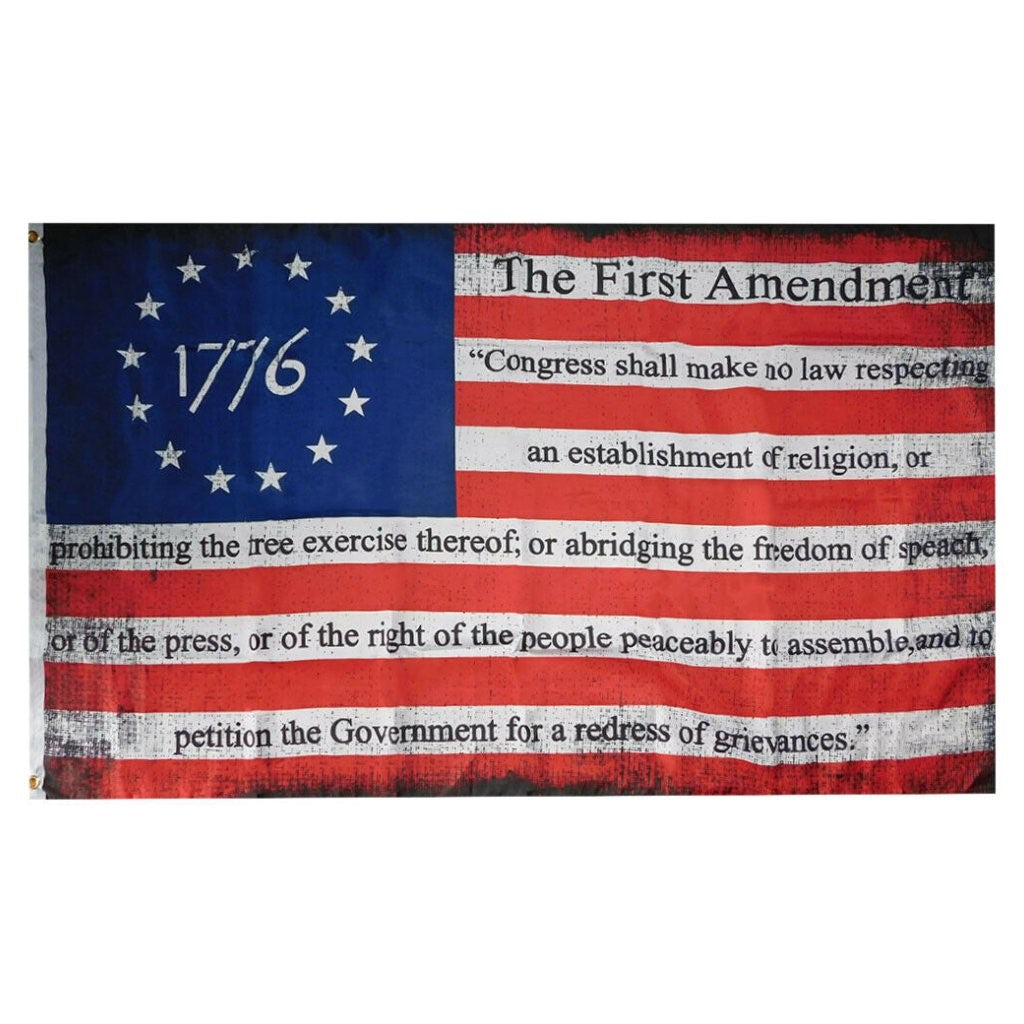 1st Amendment 1776 Betsy Ross 3x5 Flag