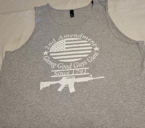 2nd Amendment Giving Good Guys Guns Since 1791 Men's Tank Tops