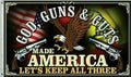 God Guns Guts Made America Lets Keep All Three Flag 3'x5'
