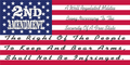 USA 2nd Amendment A Well Regulated Militia - Bumper Sticker