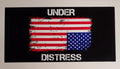 Under Distress American Flag Bumper Sticker