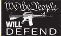 We The People Will Defend Flag