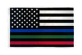 USA Memorial Blue Green Red Line Bumper Sticker