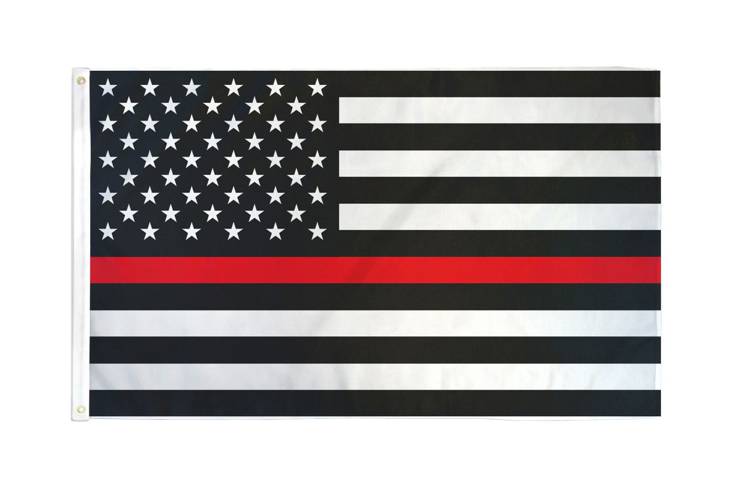 Thin Red Line USA Flag 3x5ft Poly